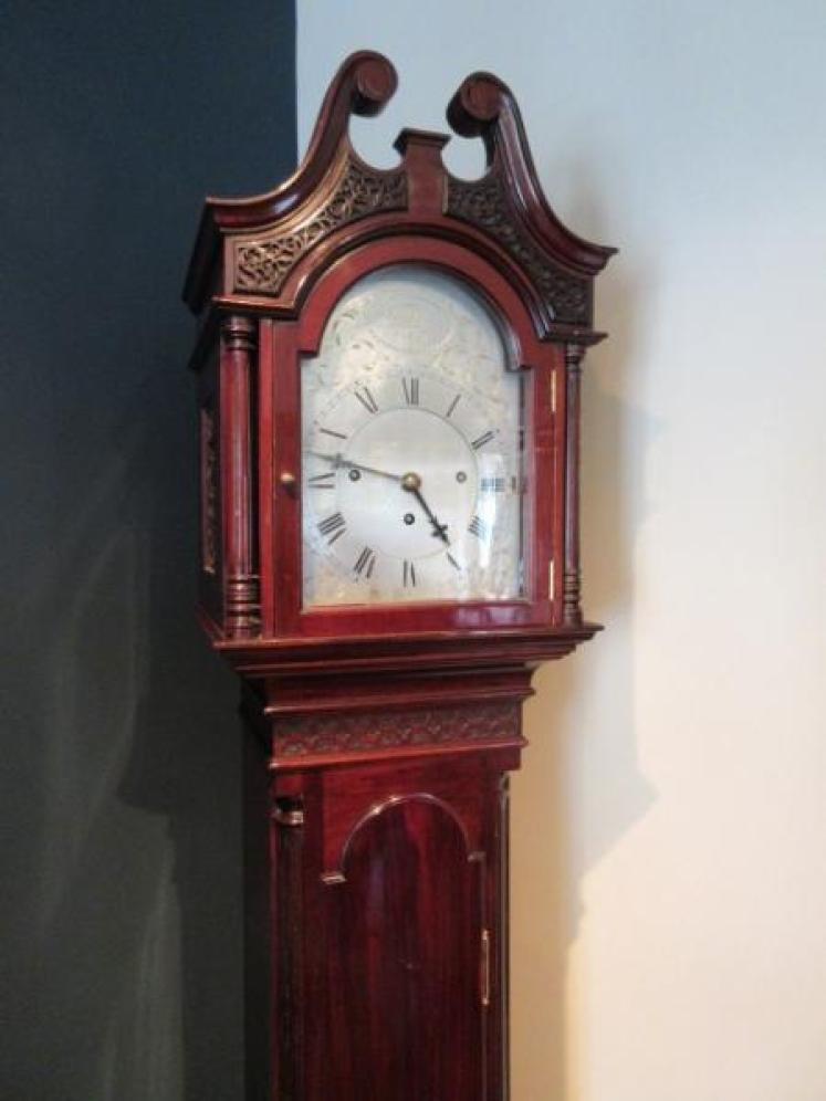 Superb 19th Century Chippendale Style Grandmother Clock - Image 1