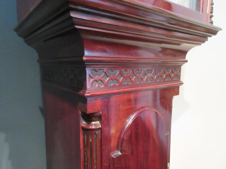 Superb 19th Century Chippendale Style Grandmother Clock - Image 3
