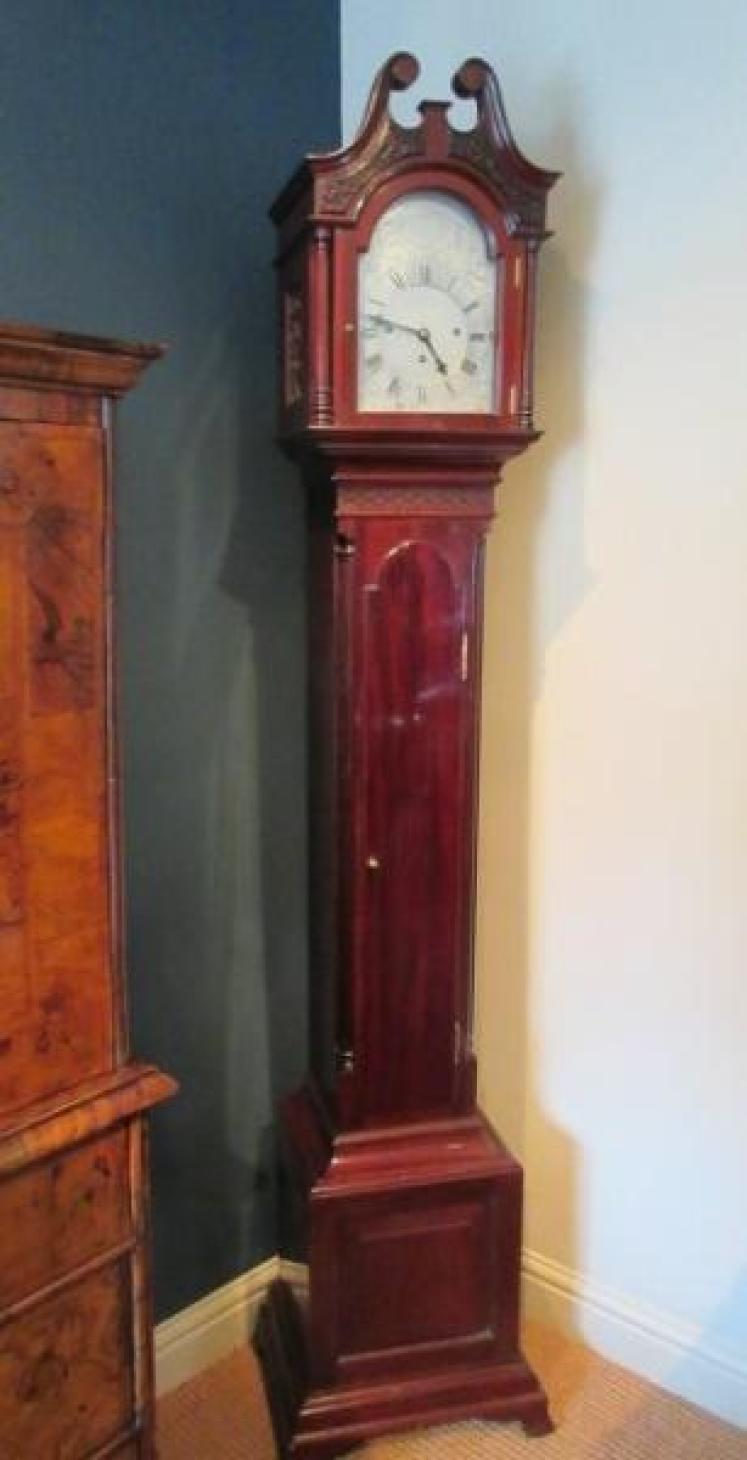 Superb 19th Century Chippendale Style Grandmother Clock - Image 5