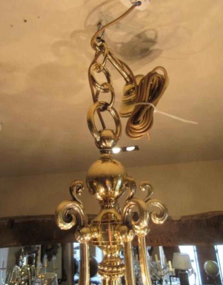Stunning Late 19th Century Antique Two Tier Chandelier - Image 4