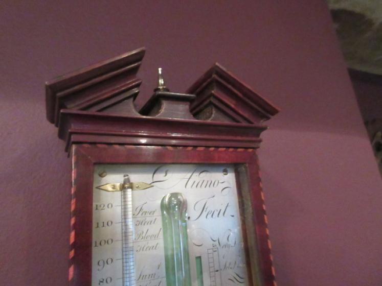 Fine George III Antique London Inlaid Stick Barometer - Image 3