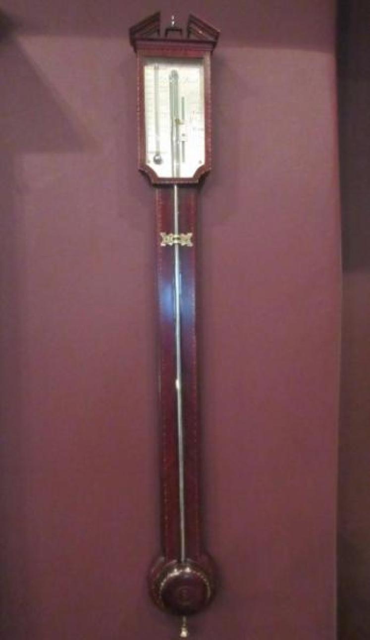 Fine George III Antique London Inlaid Stick Barometer - Image 5