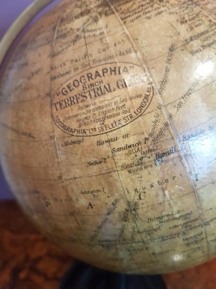 1920's Geographical 8" Terrestrial Globe - Image 4
