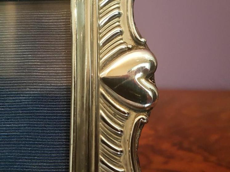 Unusual Victorian Antique Silver Photo Frame - Image 2