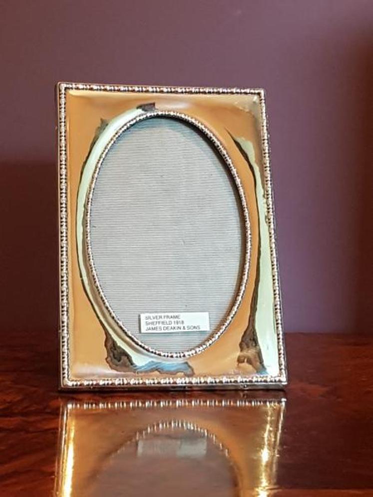 George V Period Antique Silver Photo Frame - Image 5