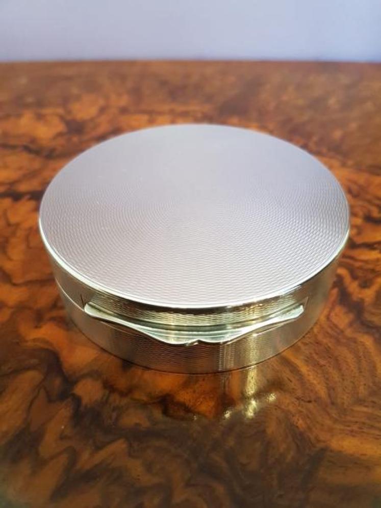 Superb Antiques Aspreys Solid Silver Desk Top Barometer Paperweight  - Image 2