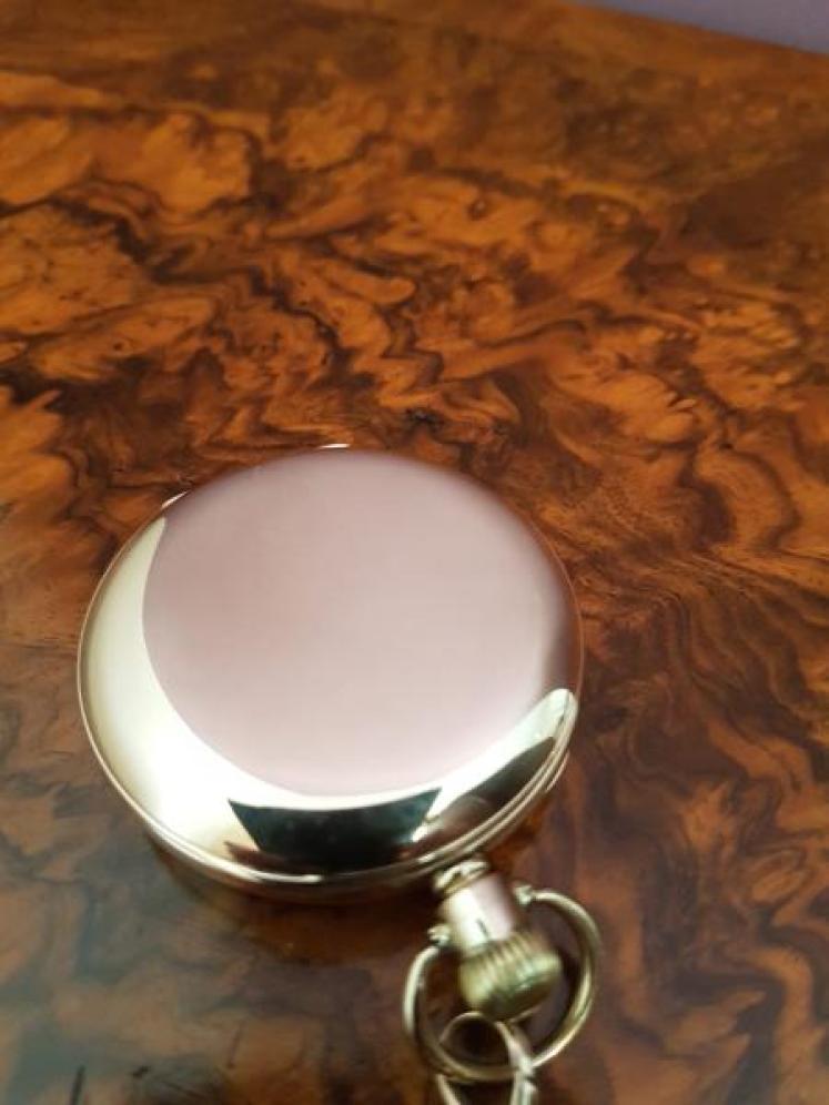   George V 9ct Gold Pocket Watch and Albert - Image 4