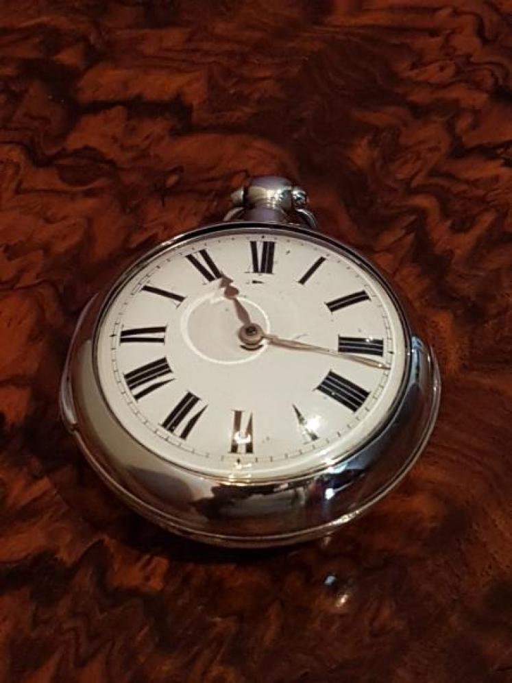 Regency Period Cased Silver Verge Pocket Watch - Image 1