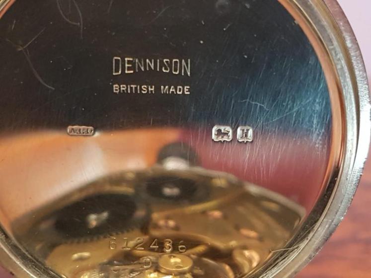 Benson Half Hunter Silver Pocket Watch And Albert Chain - Image 4