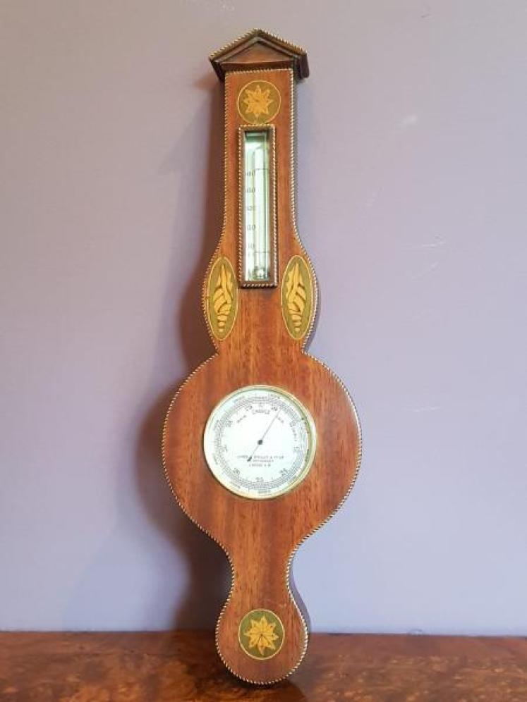 Edwardian Antique Pocket Barometer in Banjo Mount - Image 1