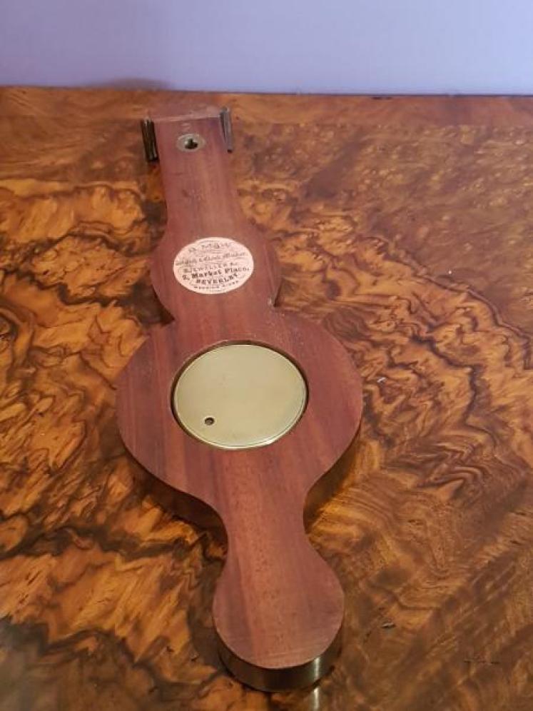 Edwardian Antique Pocket Barometer in Banjo Mount - Image 4