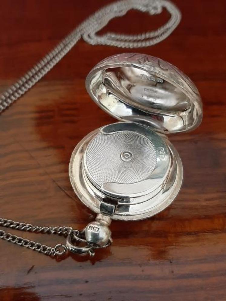 Edwardian Antique Silver Engraved Sovereign Case - Image 3