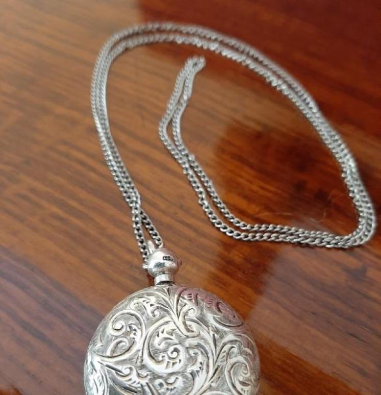 Edwardian Antique Silver Engraved Sovereign Case - Image 4
