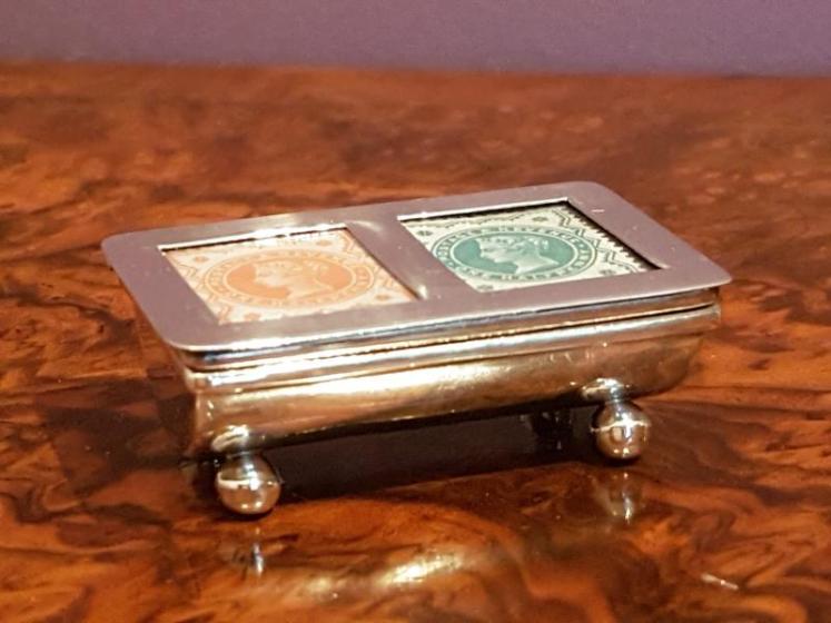 Silver Stamp Box - Image 1