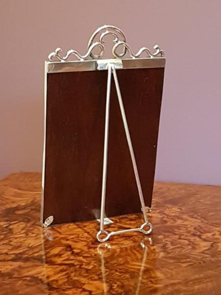 Superior Antique Chester Silver Photo Frame - Image 2