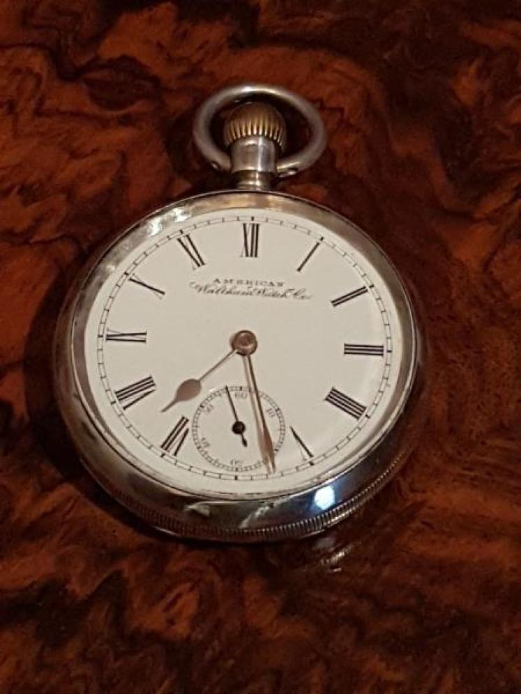 Late Victorian Antique Waltham Silver Pocket Watch - Image 1