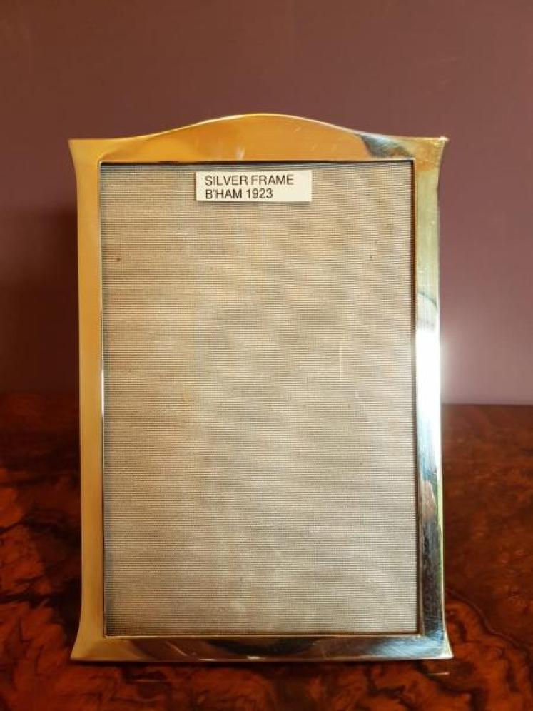 George V Period Antique Silver Photo Frame - Image 5