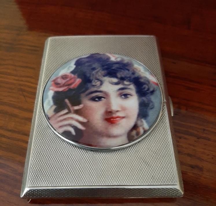George V Period Sampson & Morden Silver Enamel Case - Image 1