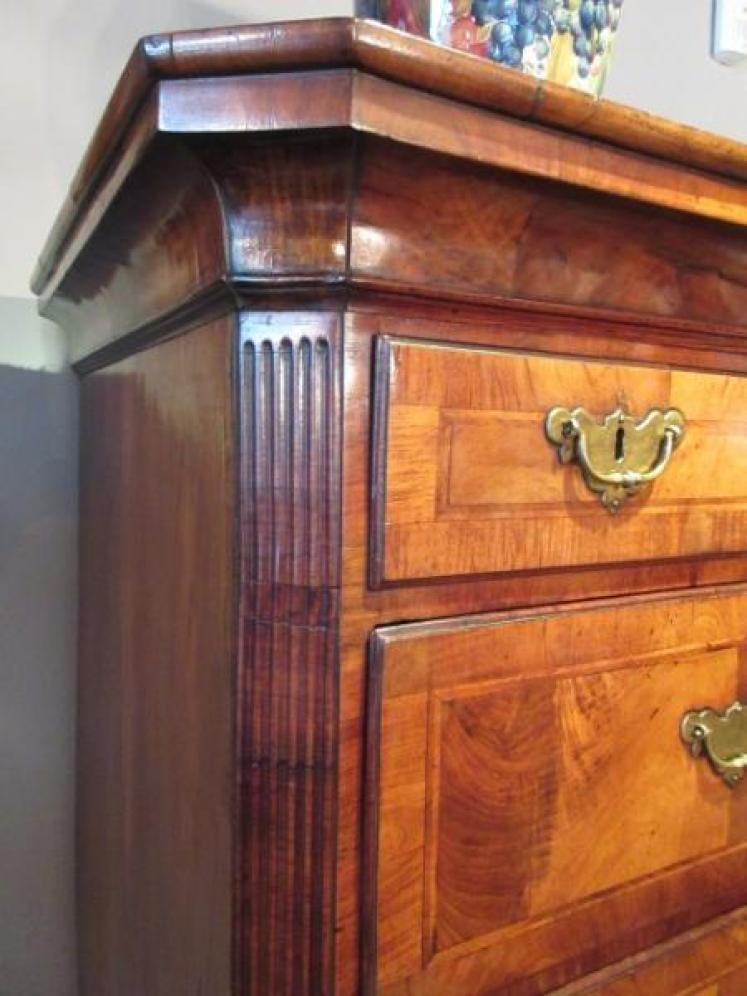 Fine George II Period Figured Walnut Chest on Stand - Image 3