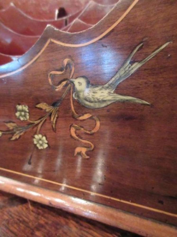 Edwardian Antique Inlaid Letter Rack - Image 4