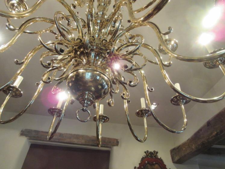 Impressive Edwardian Antique Two Tier Chandelier - Image 3