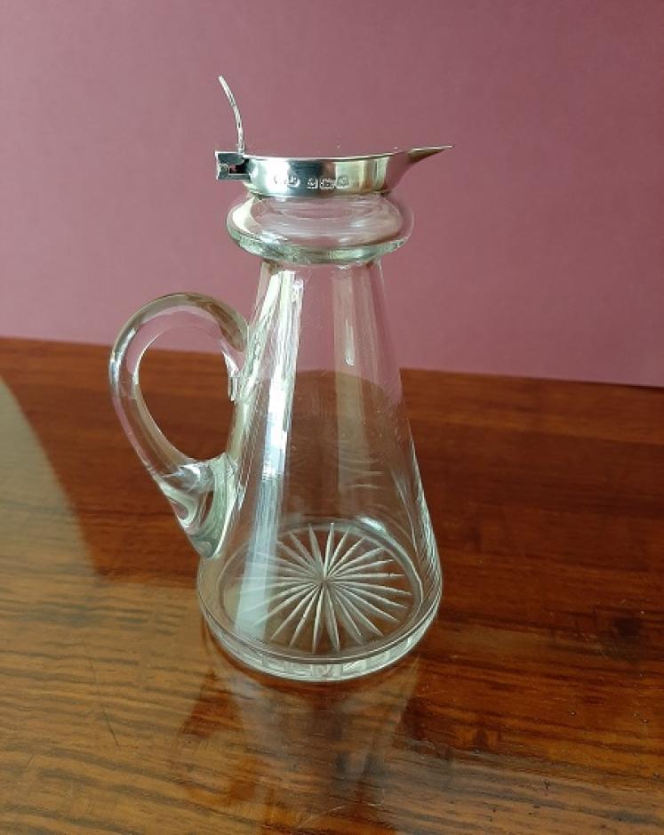 Tall George V Period Silver Whisky Noggin Decanter - Image 1