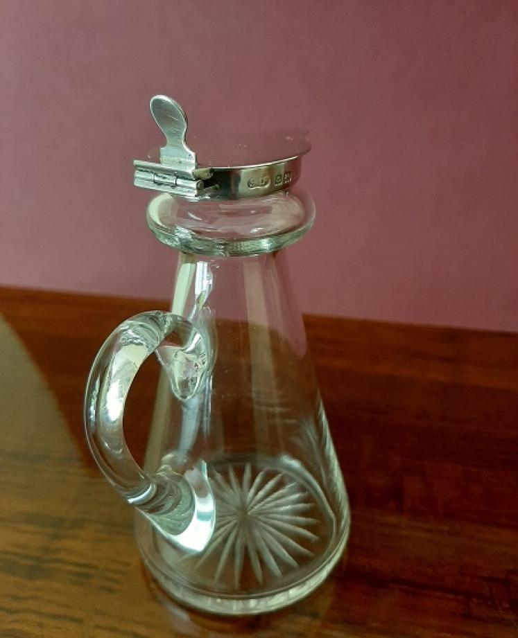 Tall George V Period Silver Whisky Noggin Decanter - Image 5
