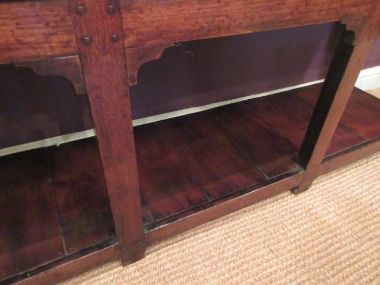 George II Period Oak Yorkshire Pot Board Dresser - Image 4