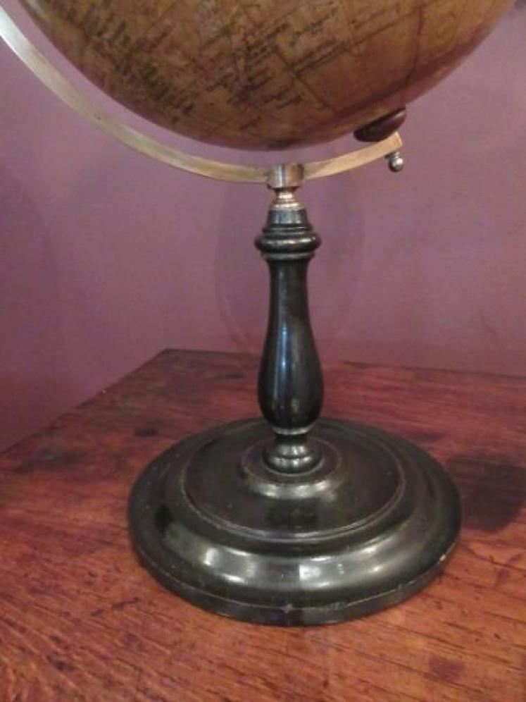 Antique 8" Papier Mache Geographia Terrestrial Globe - Image 3