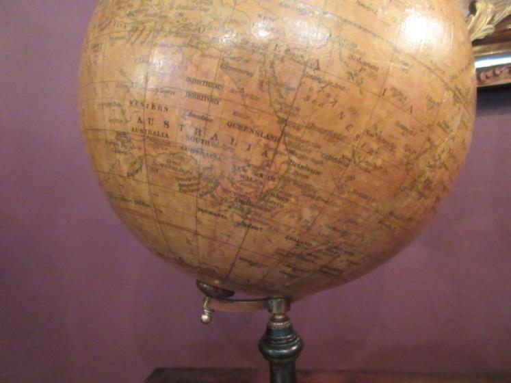 Antique 8" Papier Mache Geographia Terrestrial Globe - Image 4