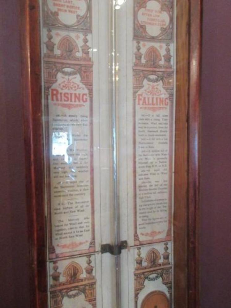 Antique Polished Oak Fitzroy Barometer - Image 3
