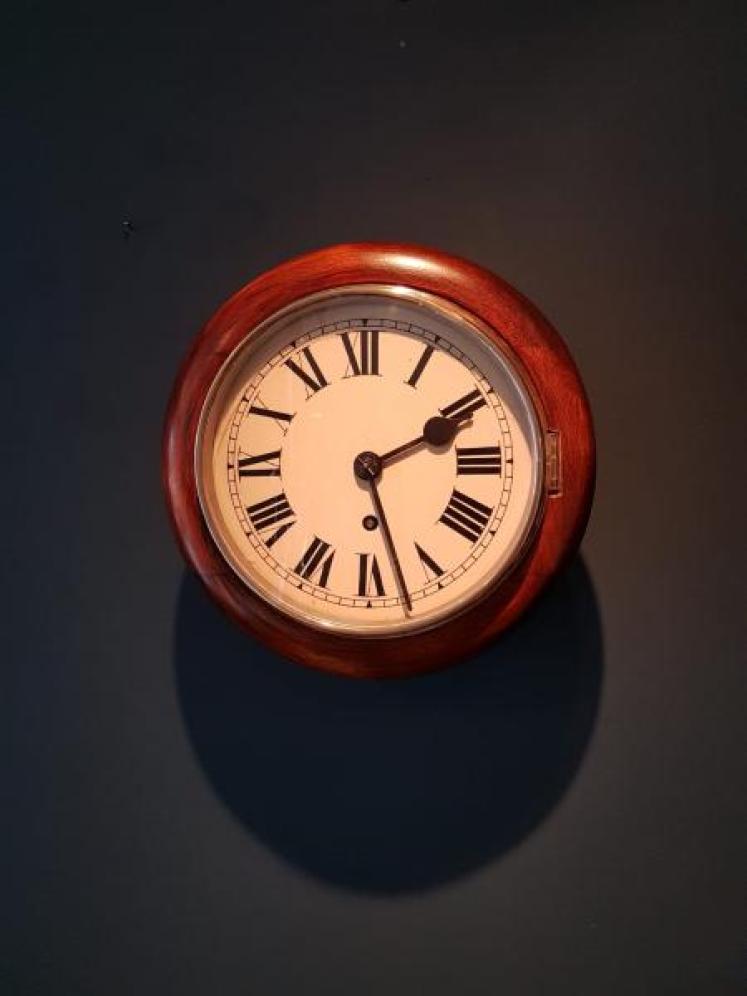 Edwardian 8 Day Mahogany 8" Dial Clock - Image 1