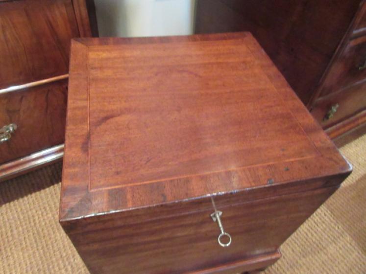 Regency Period Antique Fruitwood Inlaid Cellerette  - Image 2