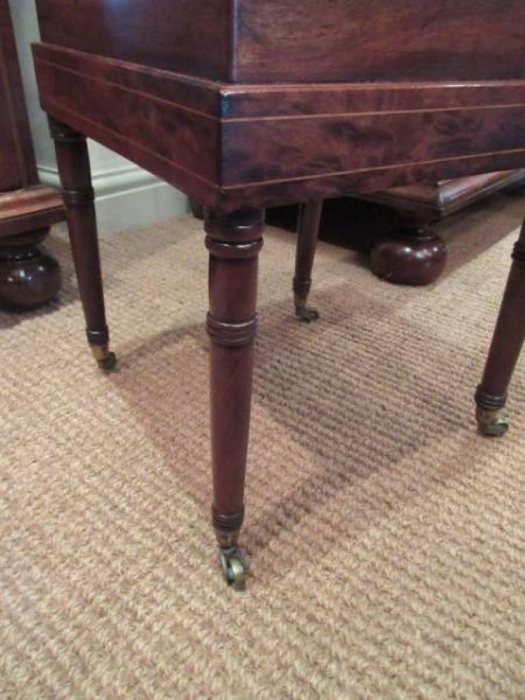 Regency Period Antique Fruitwood Inlaid Cellerette  - Image 4