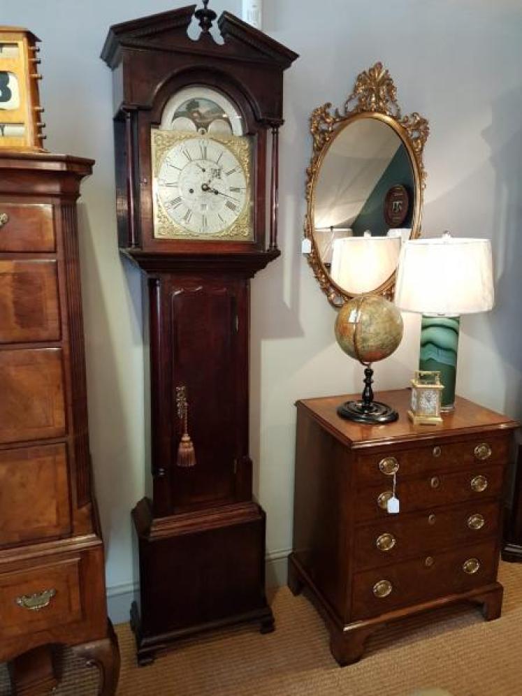 George III Oak 8 Day Kendal Longcase Clock - Image 1