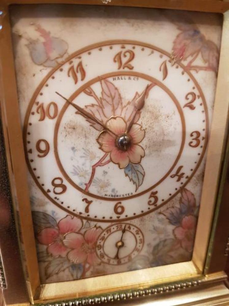 Fine Victorian 8 day Repeater Carriage Clock with Hand Painted Porcelain Panels - Image 5