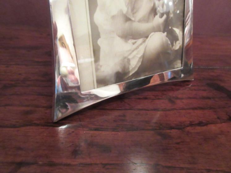 George V Period Antique Silver Photo Frame - Image 3