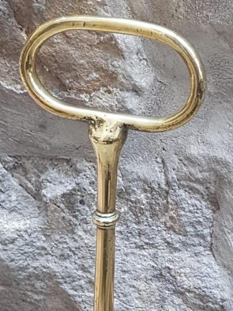 Victorian Cast Brass Fox Head Door Stop - Image 5