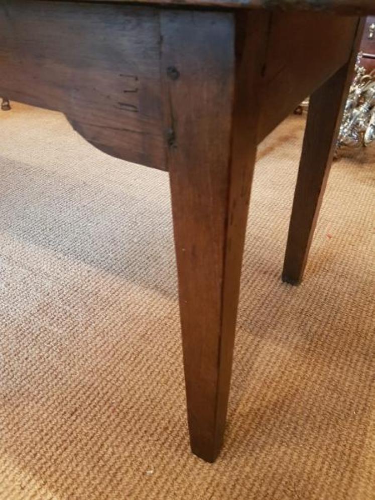 Antique George III English Oak Farmhouse Table - Image 4