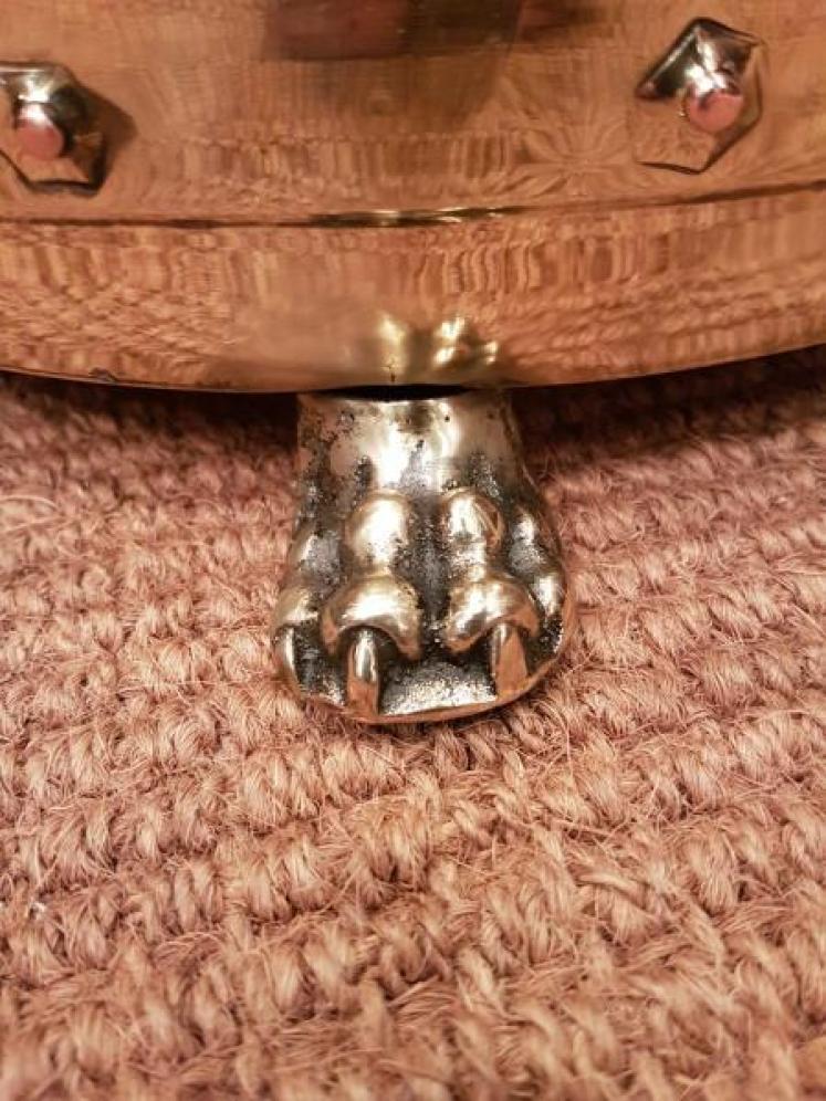 Quality Victorian Brass Log Bin or Planter - Image 2