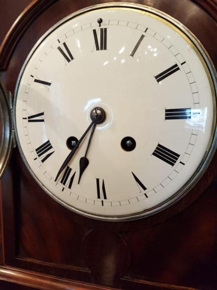 Quality Edwardian Mahogany Chiming Mantel Clock - Image 2