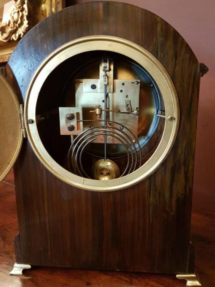Quality Edwardian Mahogany Chiming Mantel Clock - Image 5