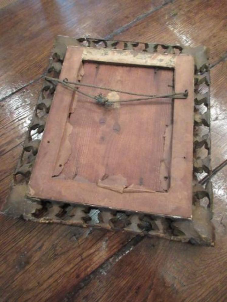 19th Century Antique Plaster Gilt Wall Mirror - Image 4