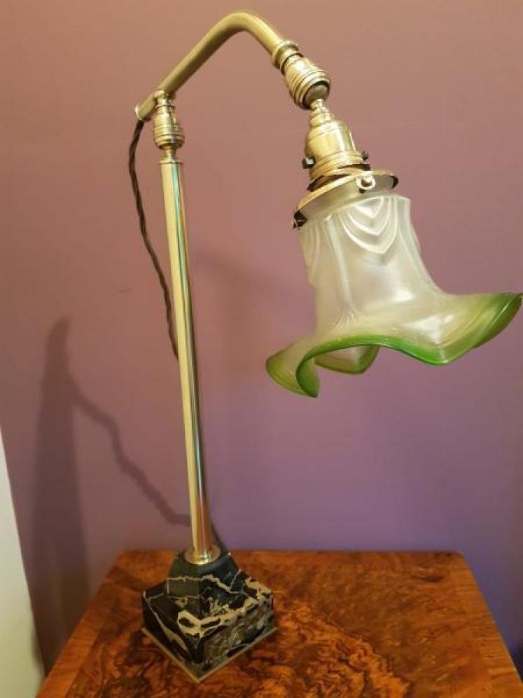 Marble Based Brass Adjustable Lamp - Image 1