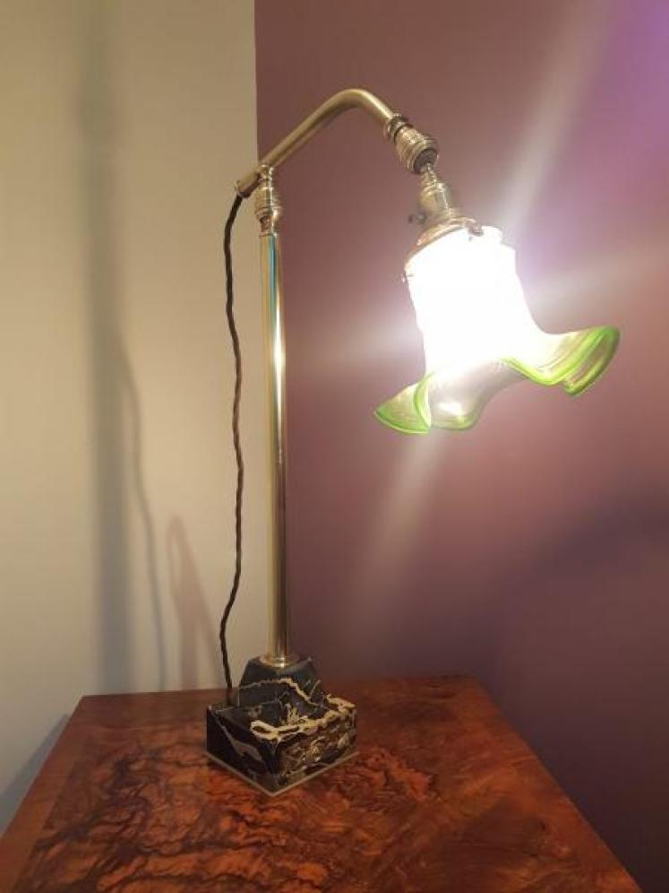 Marble Based Brass Adjustable Lamp - Image 5