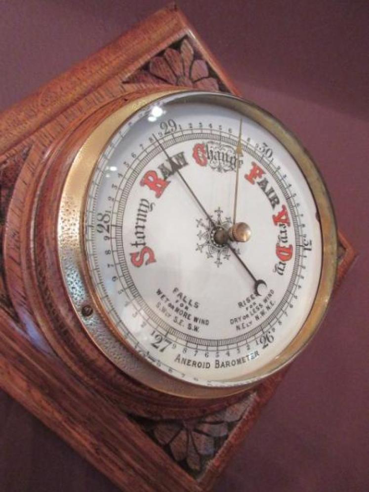 Mid Victorian Antique Diamond Shaped Barometer - Image 2