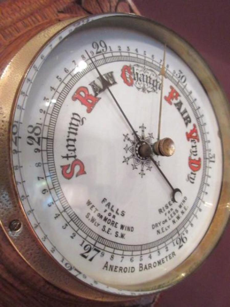 Mid Victorian Antique Diamond Shaped Barometer - Image 5