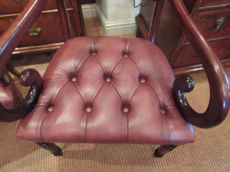 Pair of Regency Antique Mahogany Carver Armchairs - Image 3