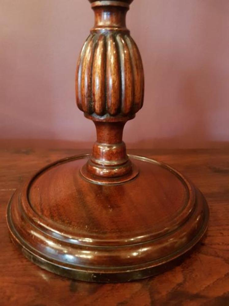 Quality Edwardian Antique Mahogany Table Lamp - Image 3