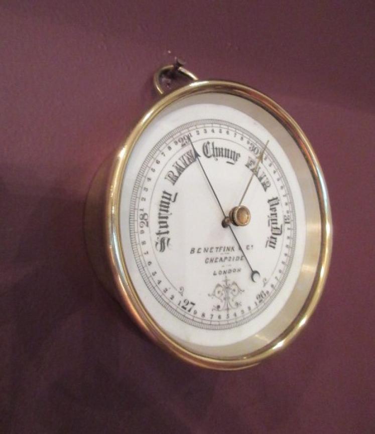 Top Quality Antique London Marine Barometer - Image 1